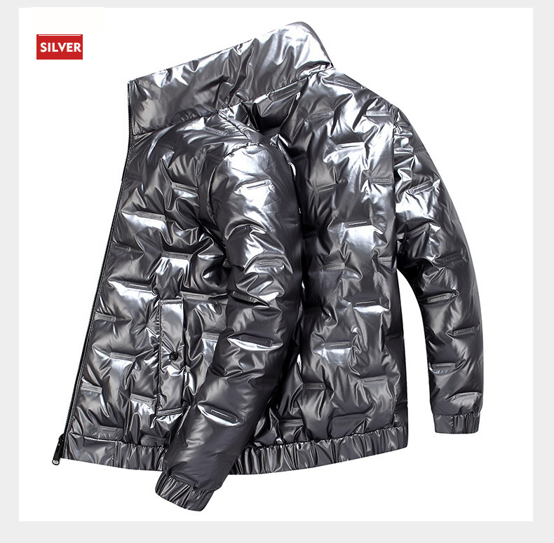 Wholesale Short Polyester Mens Jackets Puffer Bubble Coats Winter Puffer Jacket Without Hood