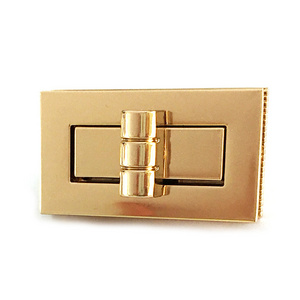 Wholesale Custom Handbag Accessories Purse Turn Lock Metal Gold Swivel Snap Rectangle Lock Decorative