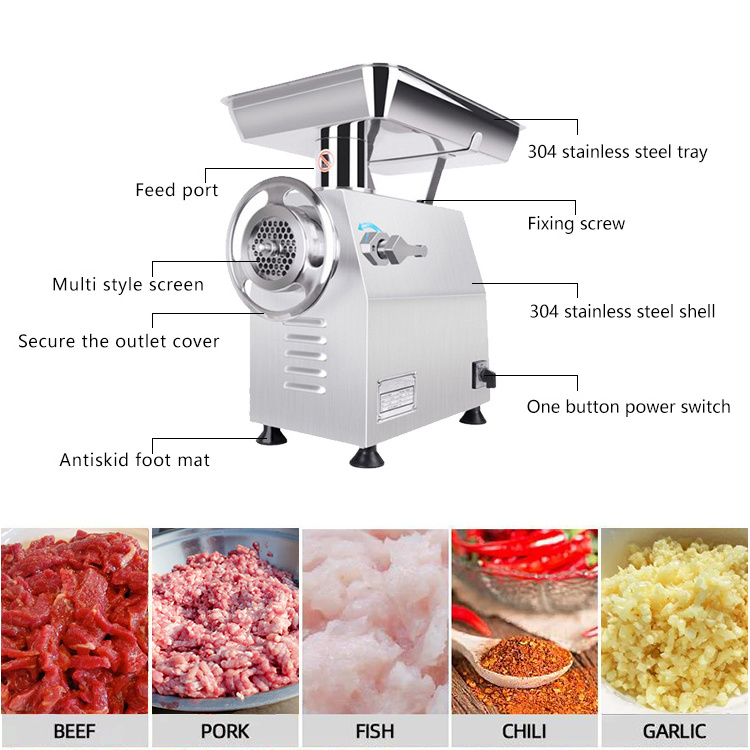 2 Hp Head 42 Under 5000 Electric Raf Small Machine Dc Motor 270 3l Meat Grinder With Glass Jar