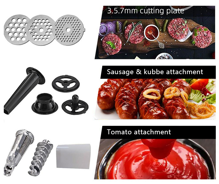 TK-42 stainless steel electric meat mincer slicer industrial meat grinder