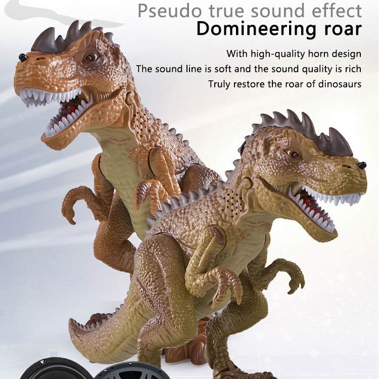 Hot Selling Dinosaur Toys Jurassic T Rex Battle Attack Shooting Action Figure Multifunction Realistic Cool Walking RC