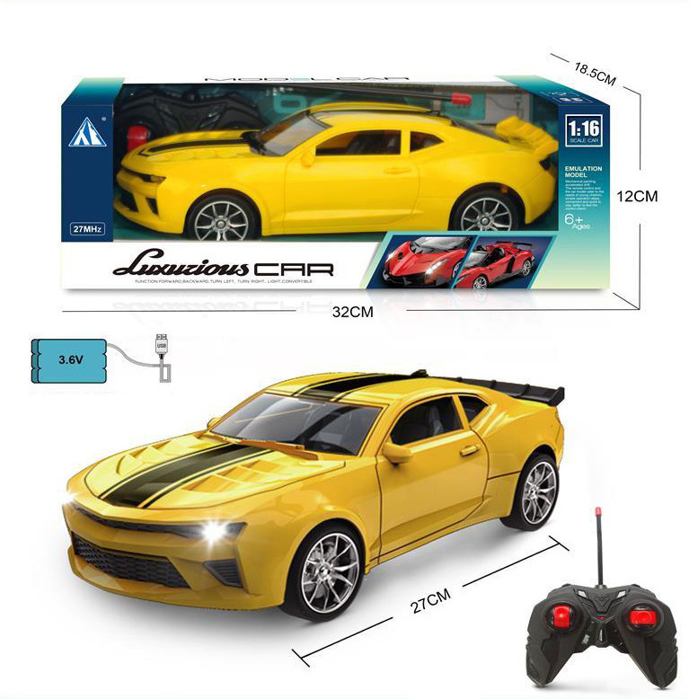 1/16 4CH Remote Control Car Toys Simulation Vehicles Electric Music Radio Controller Sports Cars Model for Kids with Light