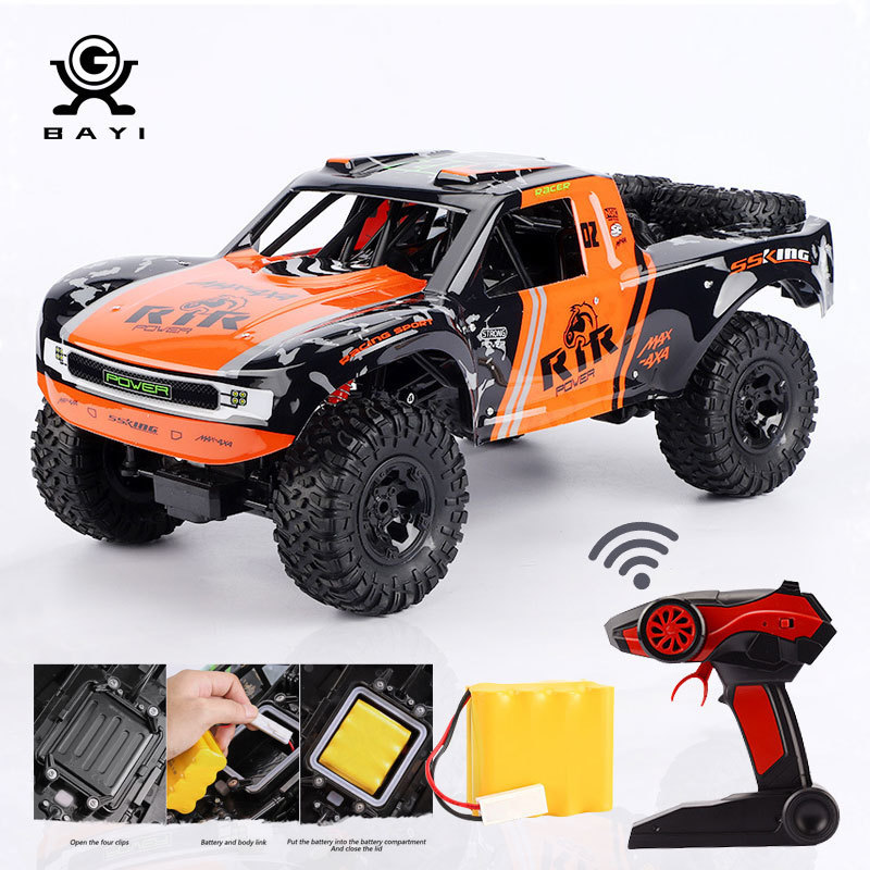 4WD High-Speed Off-Road RC Car 50CM 1:8 Size Four-Wheel Drive Waterproof Shock Absorption Dual Motors Electric Climbing Toy Cars