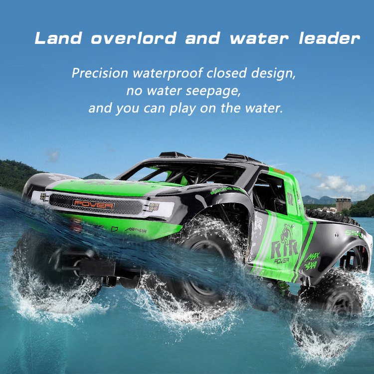 4WD High-Speed Off-Road RC Car 50CM 1:8 Size Four-Wheel Drive Waterproof Shock Absorption Dual Motors Electric Climbing Toy Cars