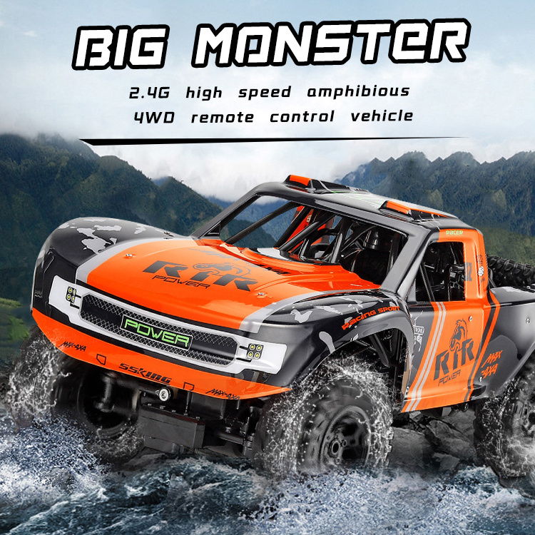 4WD High-Speed Off-Road RC Car 50CM 1:8 Size Four-Wheel Drive Waterproof Shock Absorption Dual Motors Electric Climbing Toy Cars