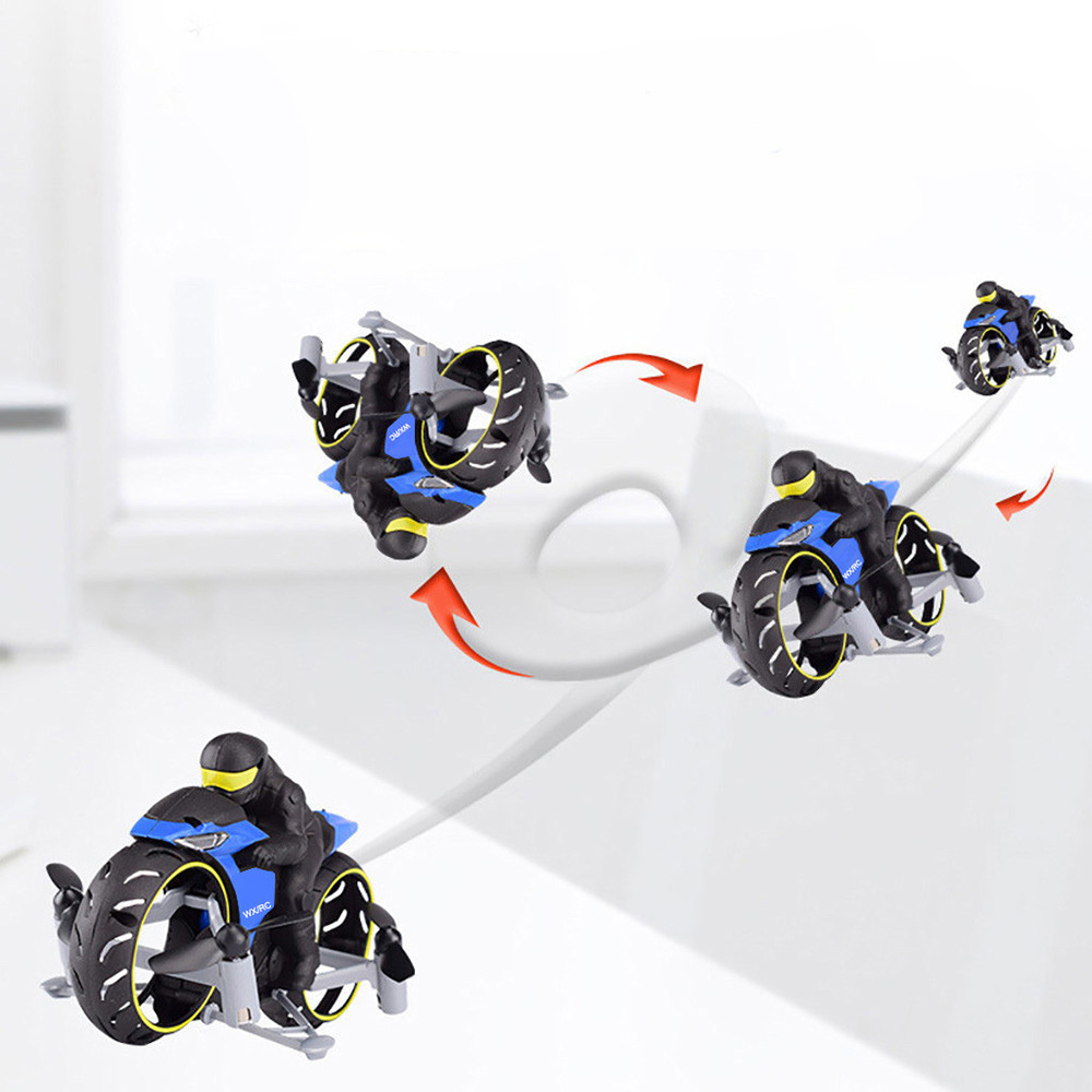 2.4GHz Mini Motorbike Quadcopter Rc toys 2 in 1 Land/Air Motorcycle Flying Motorcycles Amphibious Toy Car For Kids