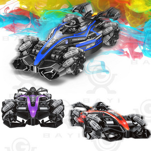 F1 Sports RC Formula 2.4G Electric Remote Control Racing Drift Car Stunt Spraying Smoke Cars For Children's Gift