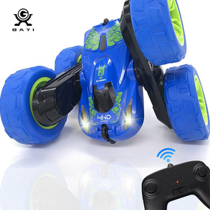 Best Choice 2.4GHz RC Cars Hyper Wheels Stunt Car Toy Remote Control 360 Flips Rotating Double Sided 4WD Stunt Toy Car