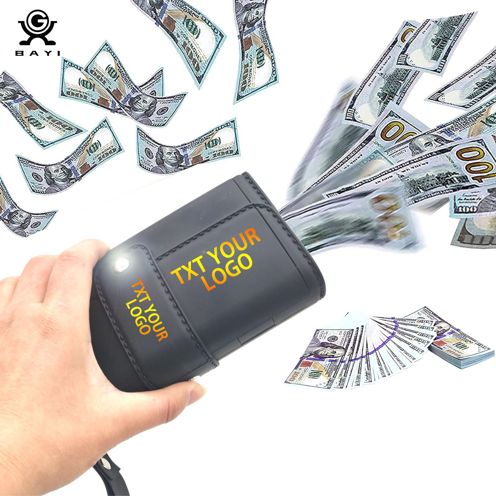 Wholesale Make it Rain Cash Money Shooter  Dollars Money Dispenser Spray Purse Gun Funny Money Wallet Gun