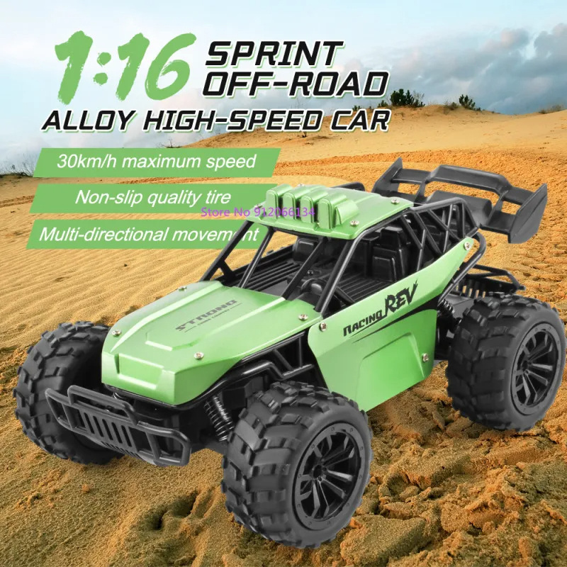 Hot Selling 1/16 Remote Control Rc High Speed Monster Trucks Climbing 4x4 Alloy Electric Plastic Remote Control Car for Kids