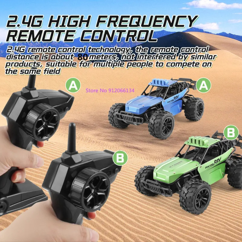 Hot Selling 1/16 Remote Control Rc High Speed Monster Trucks Climbing 4x4 Alloy Electric Plastic Remote Control Car for Kids