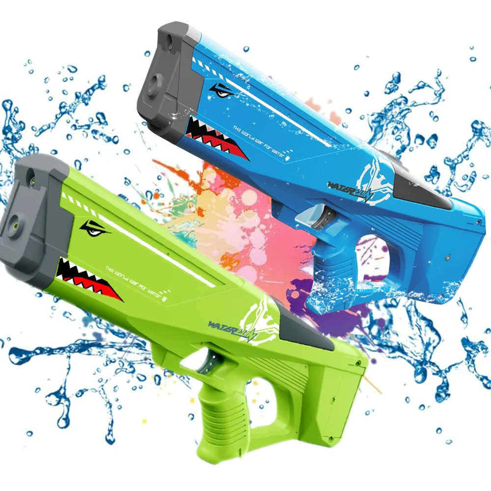 Automatic Loading Water Bullet Shooting Guns Toy Electric Water Gun Auto Spray Shark Launcher Toy Wholesale Price Squirt Gun