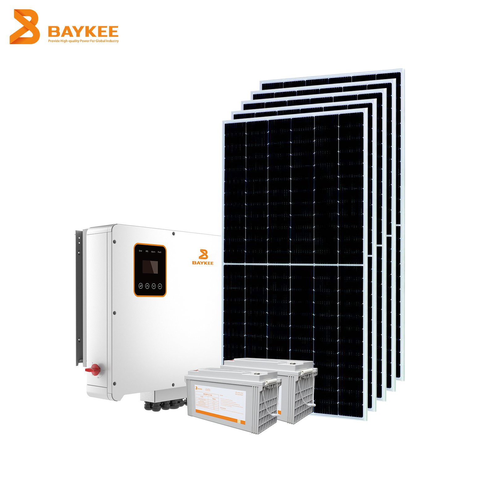 Solar Inverters  renewable energy products with lifepo4 battery three Phase Hybrid 8KW 10kW solar system for home used