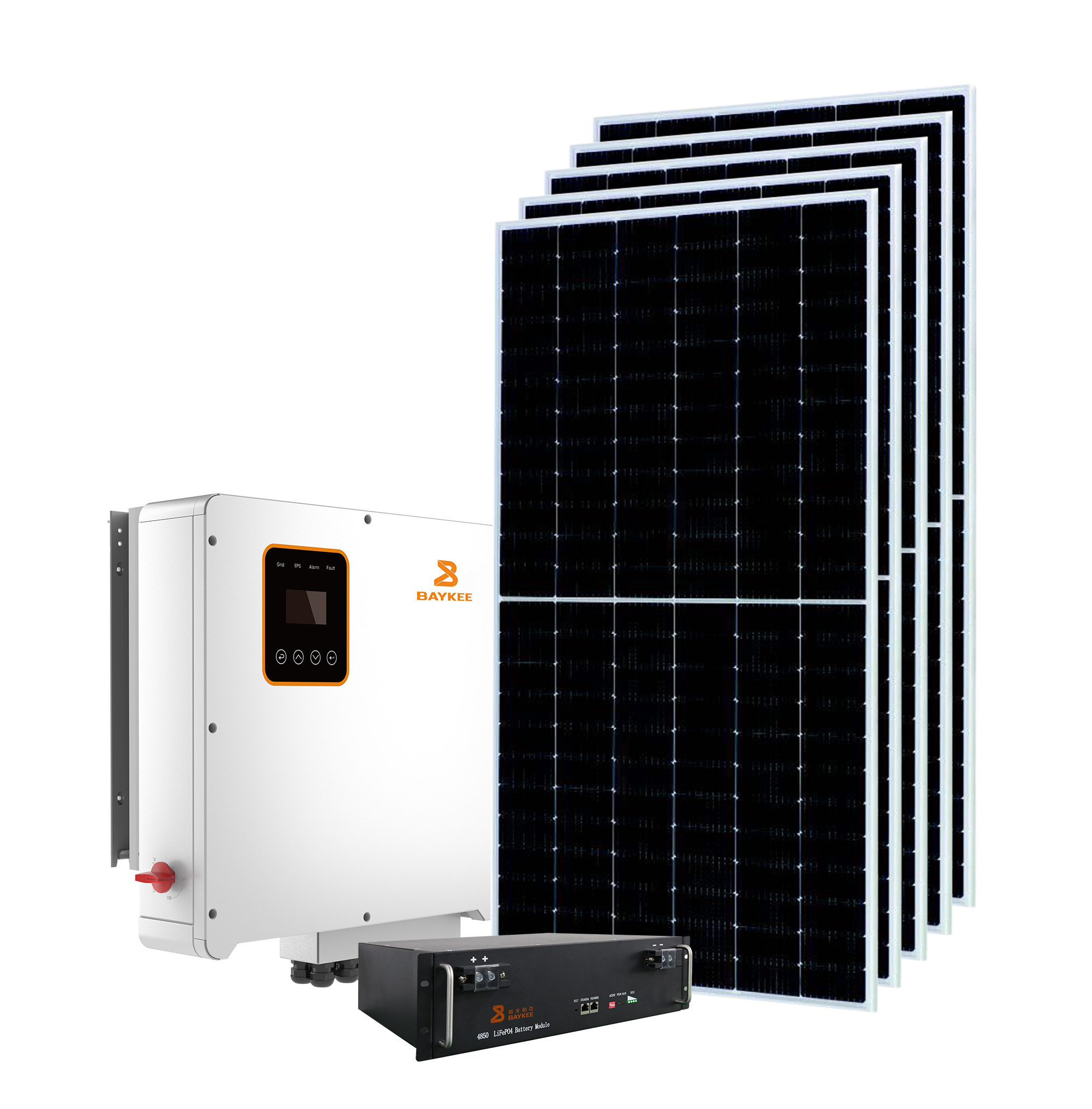 Solar Inverters  renewable energy products with lifepo4 battery three Phase Hybrid 8KW 10kW solar system for home used