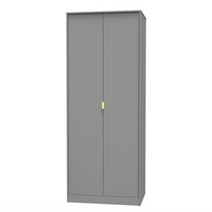 Modern home mdf wood doors wardrobe armoire clothes closet cabinet