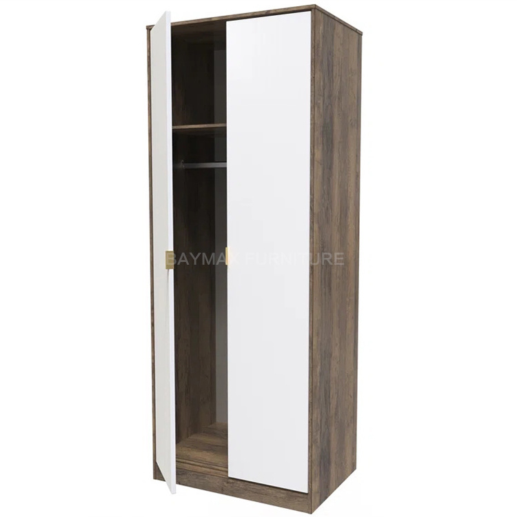 Modern home mdf wood doors wardrobe armoire clothes closet cabinet