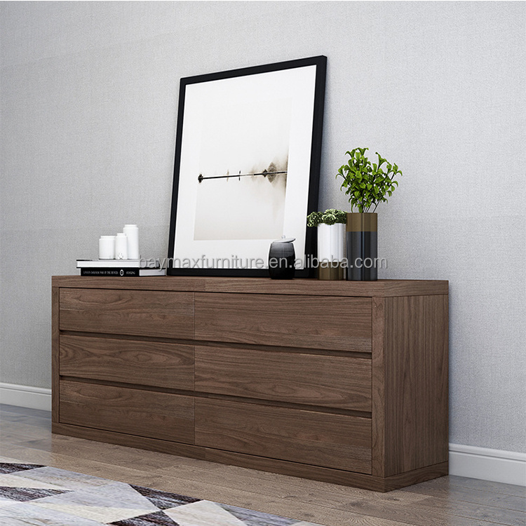 Simple modern bedroom livingroom chest of drawers dressers 6 drawers bedroom furniture