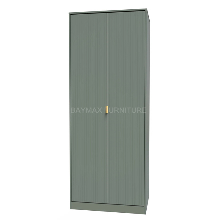 Modern home mdf wood doors wardrobe armoire clothes closet cabinet