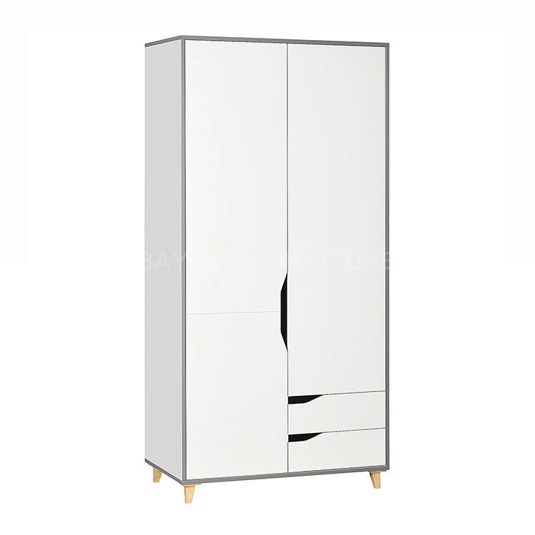 Foshan factory mdf wardrobe closet cloth storage cabinets for bedroom