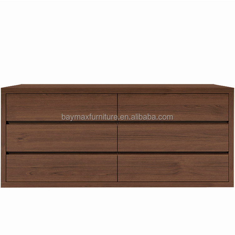 Simple modern bedroom livingroom chest of drawers dressers 6 drawers bedroom furniture