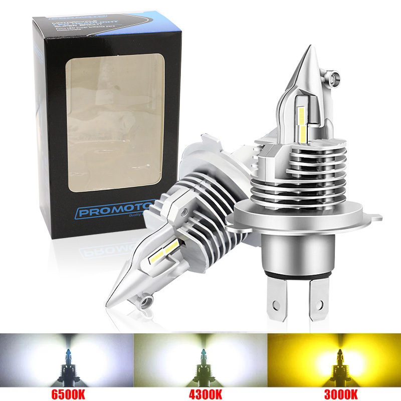 1*piece Hussun Fighter H4 Led Headlight Bulbs Hi/Lo Beam 60W Xenon White 6500K 16000LM 9003 Led Headlights All-in-One