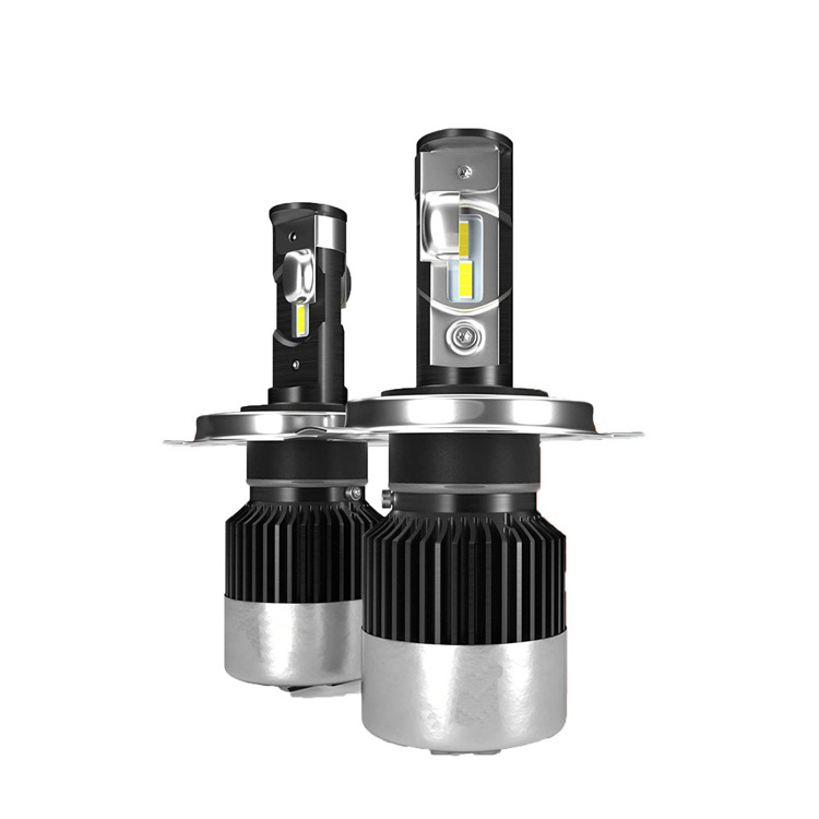 2*pieces H4 9003 Led Headlight Bulb Have A Fan 12000 Lumens 6500k White High Low Beam Hb2 Car Led Headlight Bulbs