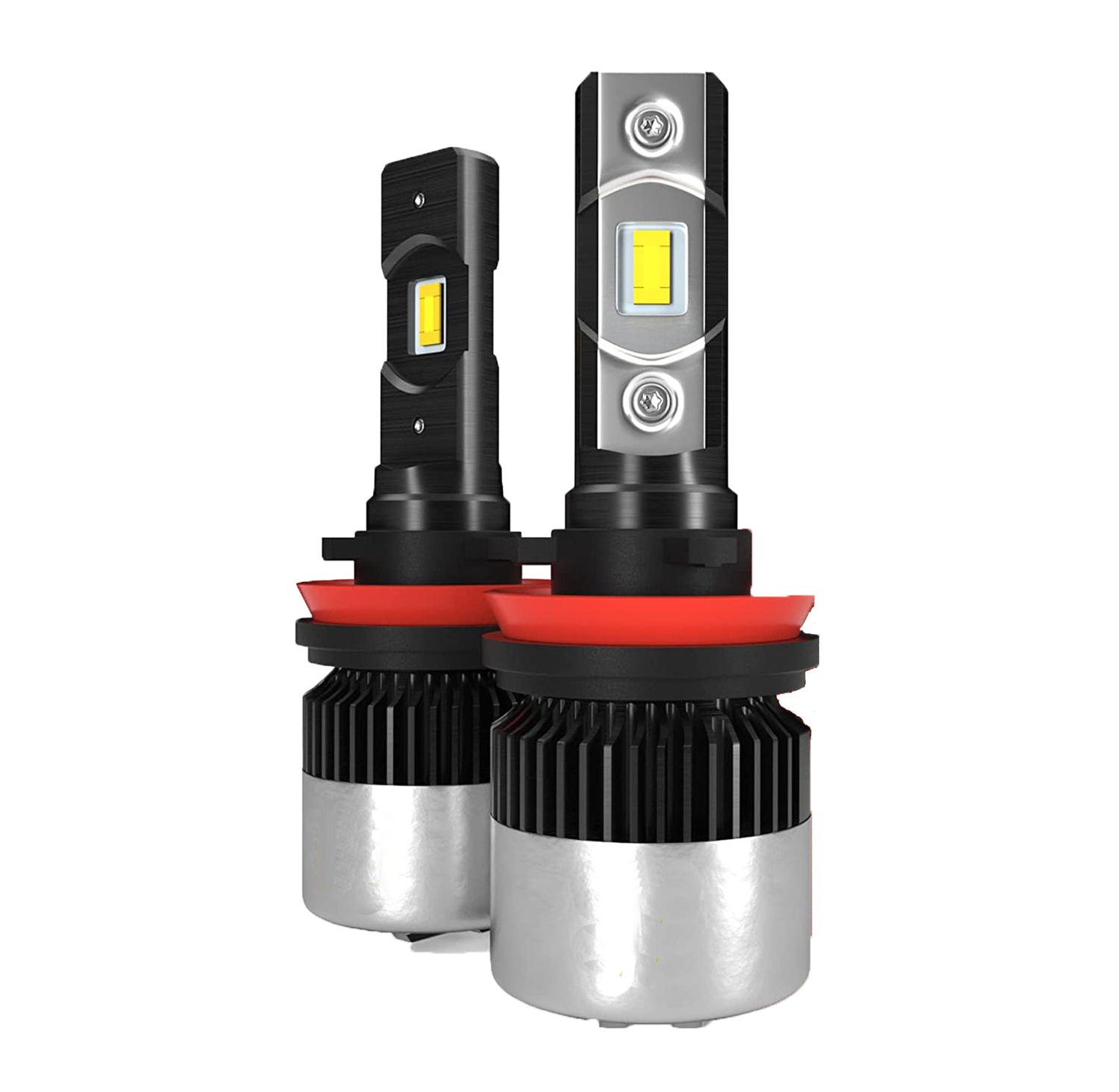 2*pieces H4 9003 Led Headlight Bulb Have A Fan 12000 Lumens 6500k White High Low Beam Hb2 Car Led Headlight Bulbs