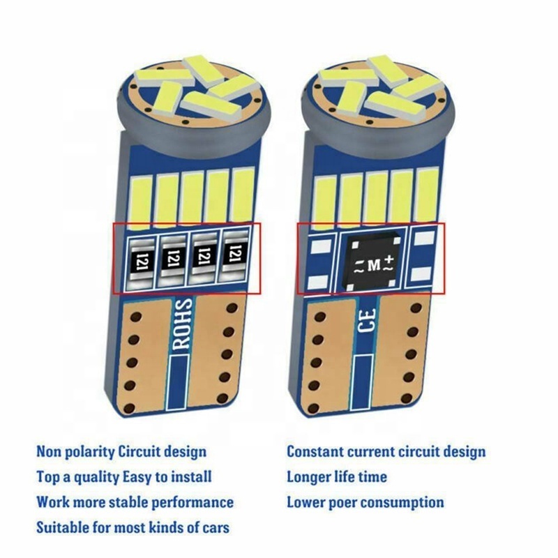 Hot Selling Canbus Car 194 W5W Bombillo Light Bulb Foco Auto Led Bulb 15smd Interior Light no error Led t10 wedge width reading