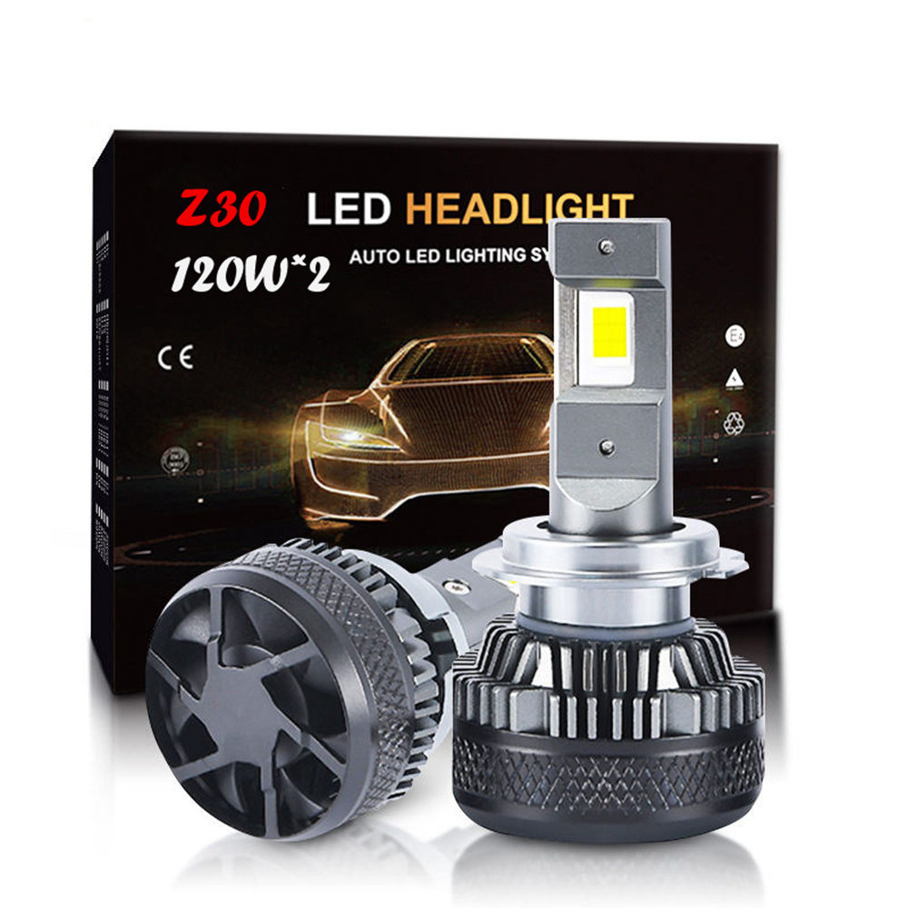 Z30 LED Super bright Wholesale LED Headlight 120W 60000LM Car Head lamp H7 H11 LED Headlight bulb H4 DECODE CANBUS Free