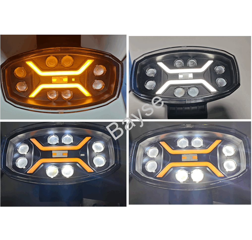 Led Offroad Driving Lights Luces Led Para Camion Work Spotlight Truck 10inch 24V 12V Led Spot Light Headlamp White Amber Drl