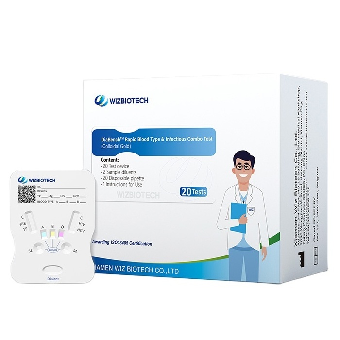 Infectious HbSag antigen HIV HCV syppilis combo rapid test hot selling test