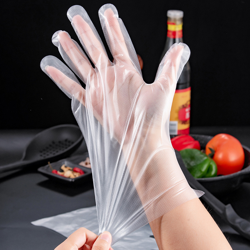 Baysun Custom Eco-Friendly Biodegradable  TPE Disposable Plastic Gloves