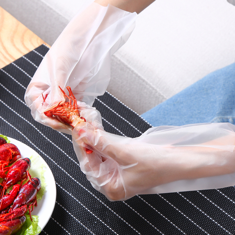 Baysun Custom Eco-Friendly Biodegradable  TPE Disposable Plastic Gloves