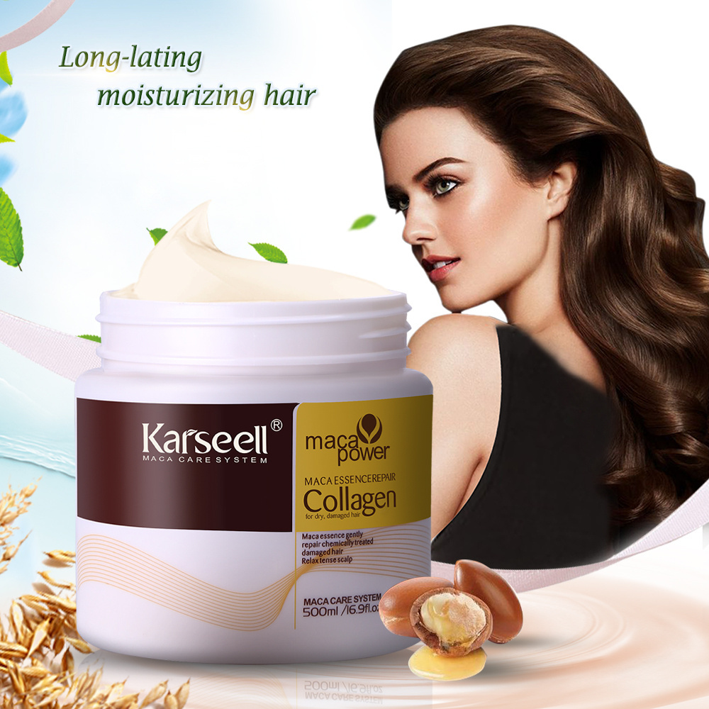 Karseell Private Label Hair Products For Dry And Damaged Hair Collagen Hair Mask Karseell Collagen 500ML