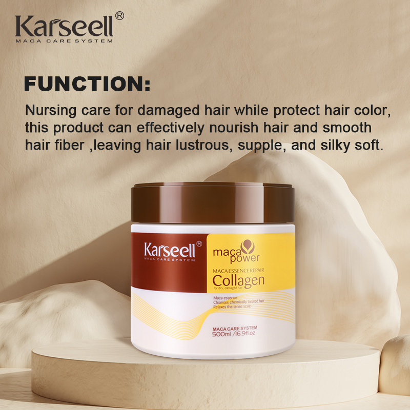 Karseell mascarilla para el cabello Salon Use Deep Conditioning Moisturize Cream Repair Collagen Karsell Hair Mask