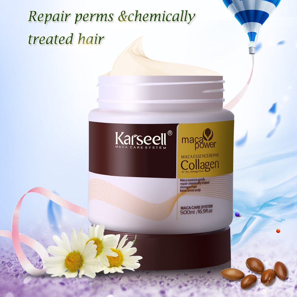 Karseell Private Label Hair Products For Dry And Damaged Hair Collagen Hair Mask Karseell Collagen 500ML