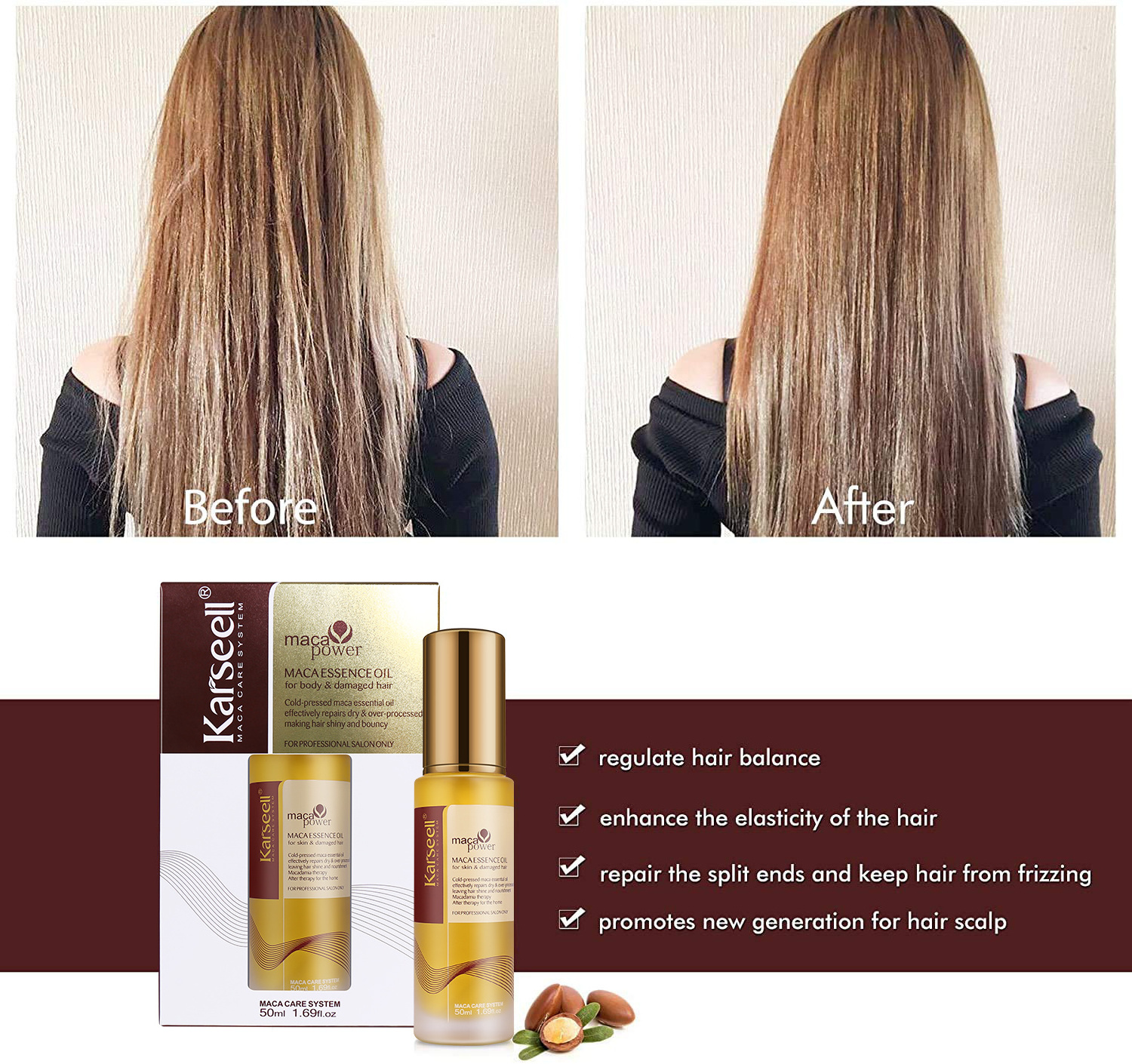 Private Label 50ML Natural Hair Argan Growth Oil Repair Hair Care Loss Treatment Strenthening Hair serum