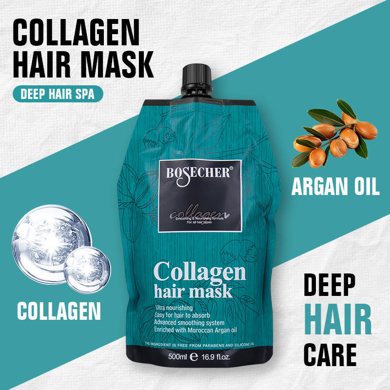 Private label hair products for dry and damaged hair collagen hair mask  Karseell collagen 500ML