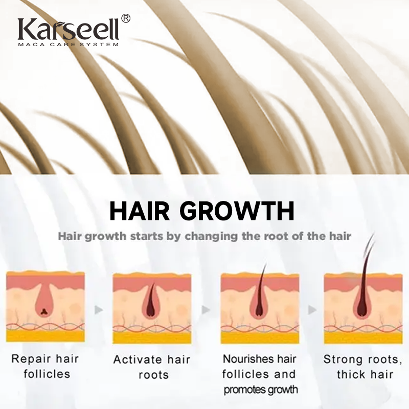 Karseell Private Label Organic Strenthening Repair Hair Treatment Extract Hair Growth Oil Argan Oil