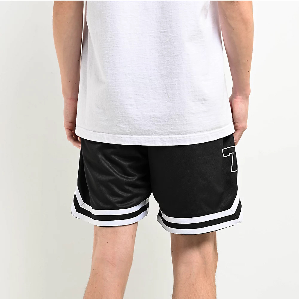 Classic Custom printed blank moo shiny breathable medium above the knee customable embroidery basketball shorts with pockets