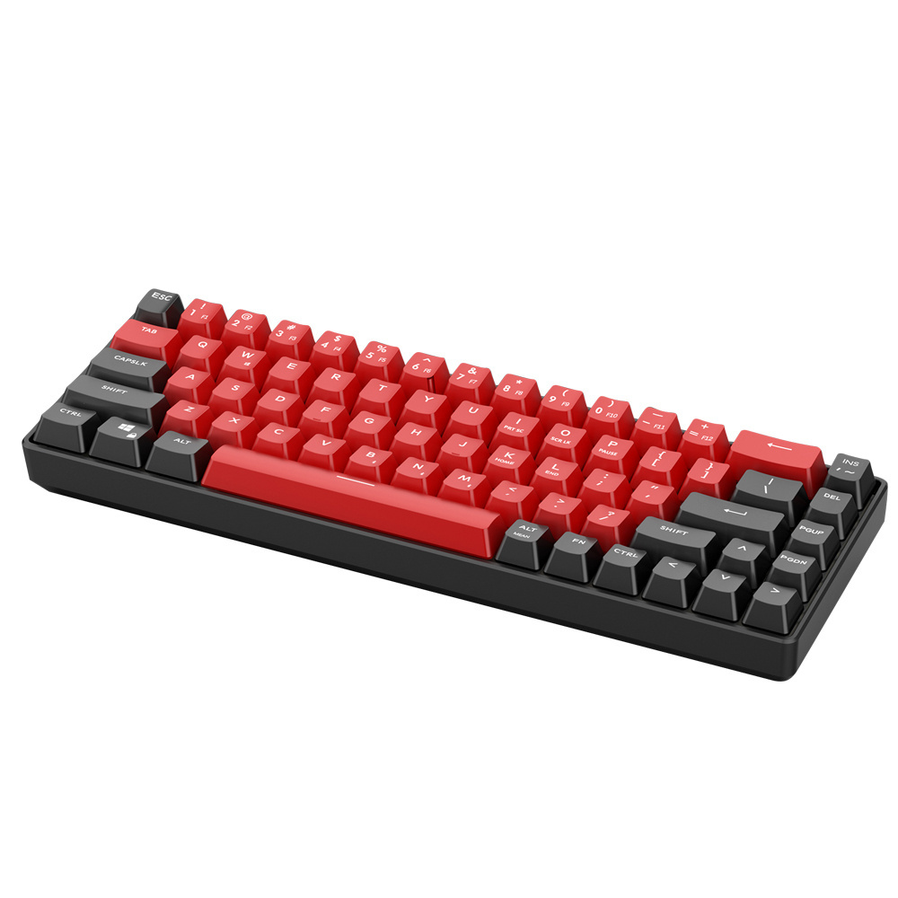 Mechanical Keyboard Gaming Keyboard Brown Switch 68-Keys Mini Design (60%) Gaming Wired Keyboard