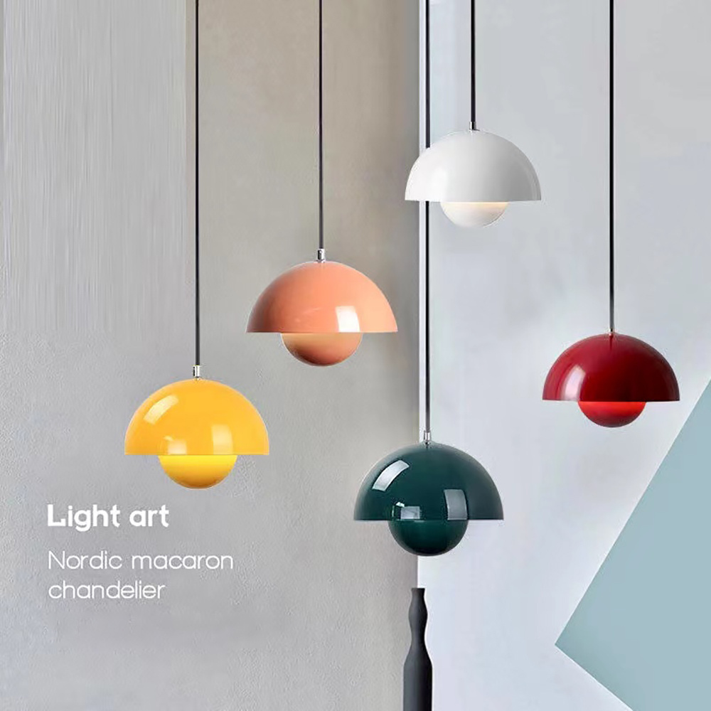 Nordic Restaurant Pendant Light for Bedroom Kitchen LED Hanging Light Living Room Bar Table Indoor Luminaries