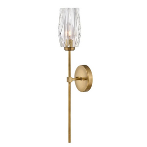 Doubletree Public Area Uplight Wall Sconce Lighting modern brass and crystal wall sconces