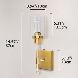 Battery Operated Wall Sconce Gold Matel Rechargeable Fixtures Light Wireless Porch Nordic Parlor Lamp