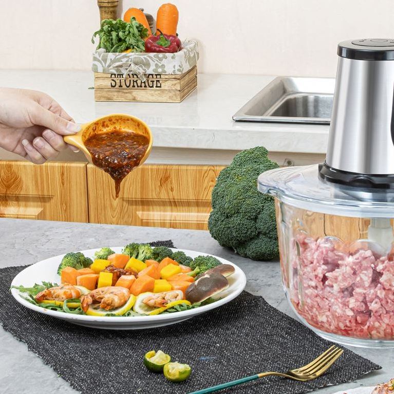 electric mini food processor bpa free 2l global kitchen food processor quick chopper