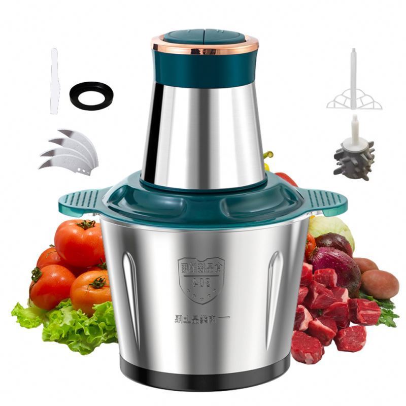 1500w food processor stainless steel bowl chrome mini food processor commercial 10 liter