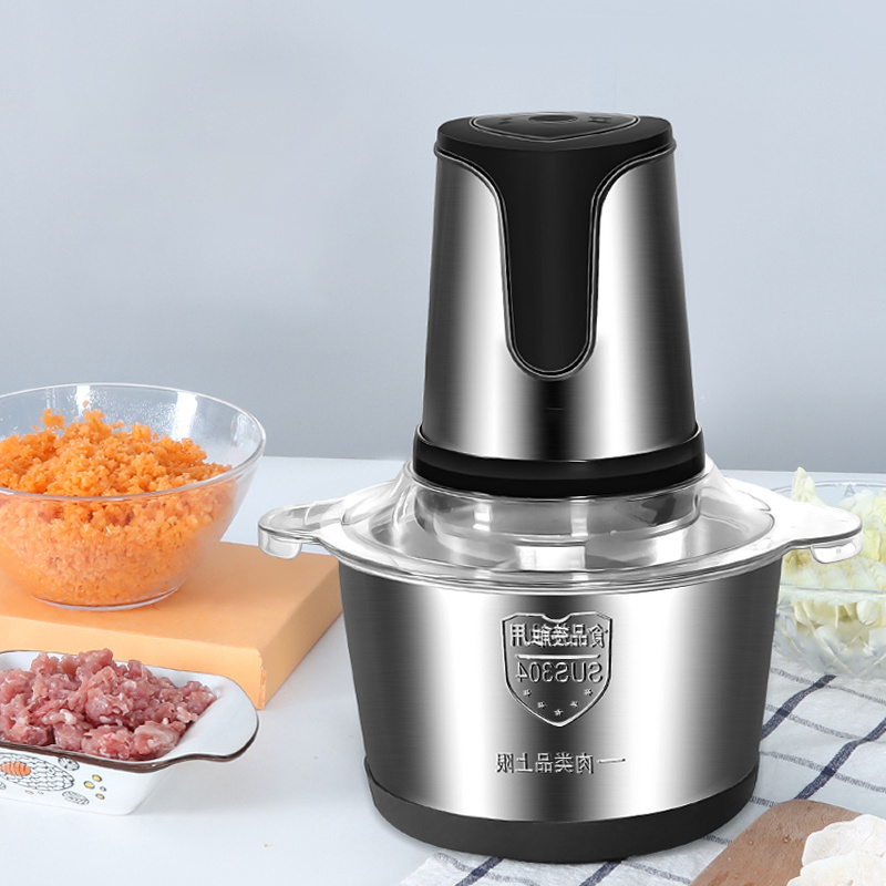 commercial 2l 4 in 1 food processor meat and vegetable cutter chopper grinder electric food chopper