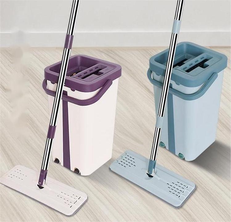 cleaning supplies Best Selling 360 squeeze flat Microfiber Floor Mop floor cleaning mop with Bucket Set