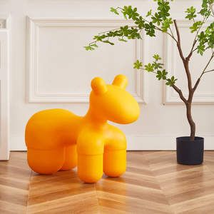 Hippo Plastic PE Kids Lounge Chair for Living Room