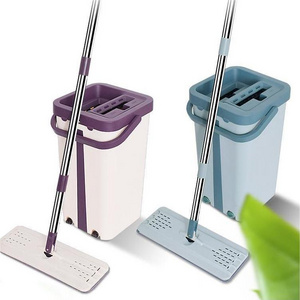 cleaning supplies Best Selling 360 squeeze flat Microfiber Floor Mop floor cleaning mop with Bucket Set